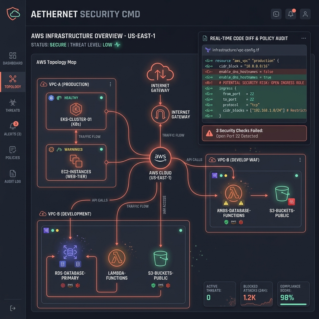 PosturaNet | Autonomous AWS Cloud Security Remediation Platform